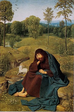 A symbol of frugality. Gertgen tot Sint Jans: St. John in the Wilderness (1490-1495)