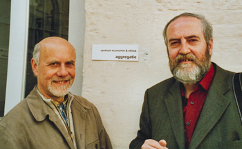 Luk Bouckaert and Laszlo Zsolnai in Leuven